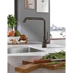 Grohe ESSENCE KØKKENARMATUR SORT Outlet