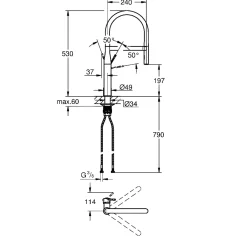 Grohe ESSENCE KØKKENARMATUR KROM^ Køkkenarmaturer