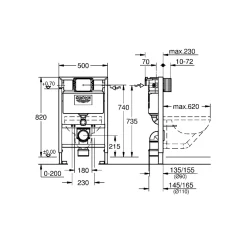 Grohe RAPID SL 38618000 INDBYGNINGSCISTERNE Sale