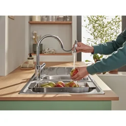 Grohe START EDGE QUICKFIX, C-TUD, M/UDTRÆK KØKKENARMATUR KROM^ Køkkenarmaturer