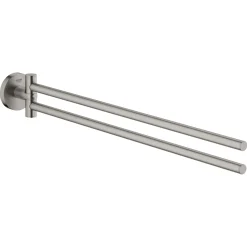 Grohe START QUICKFIX HÅNDKLÆDEHOLDER BØRSTET STÅL^ Tilbehør Badeværelse