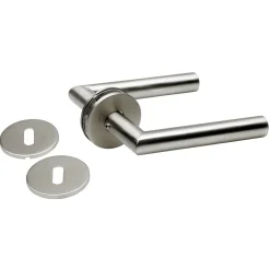 Habo 19 MM DØRGREB RUSTFRIT STÅL L-FORM^ Vindues- & Dørbeslag