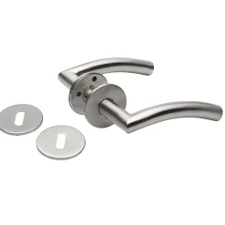 Habo 19 MM DØRGREB RUSTFRIT STÅL L-FORM^ Vindues- & Dørbeslag