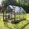 Halls ICON 8 DRIVHUS EKSKL. SOKKEL 3 MM DELT GLAS SORT 9,7 M2^ Drivhuse