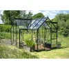 Halls ICON 6 GARDENHOUSE EKSKL. SOKKEL HÆRDET GLAS SORT 8,6 M2^ Drivhuse