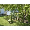 Halls QUBE+ 812 DRIVHUS EKSKL. SOKKEL 3 MM HÆRDET GLAS SORT 9,9 M2^ Drivhuse