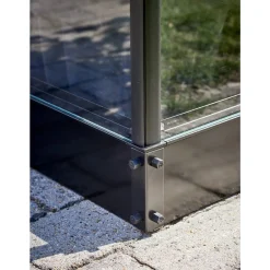 Halls QUBE 88 SOKKEL SORT 6,6 M2^Dame Drivhusfundamenter