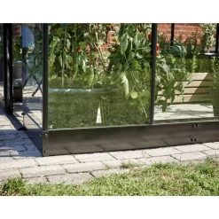 Halls QUBE 68 STÅLFUNDAMENT SORT 5,1 M2^Dame Drivhusfundamenter