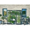 Halls QUBE LEAN-TO 26 VÆGDRIVHUS 3 MM HÆRDET GLAS SORT 1,2 M² Best