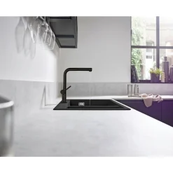 Hansgrohe TALIS M54 270 MED UDTRÆK KØKKENARMATUR MAT SORT^ Køkkenarmaturer