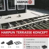 Harpun TERRASSEBESLAG 296X402X317 MM 60 STK^ Konstruktionsbeslag