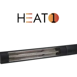 Heat1 212-360 TERRASSEVARMER SORT 650/2000 W^ Terrassevarmere