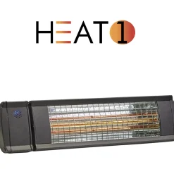 Heat1 212-311 TERRASSEVARMER TITANIUM 500/1500 W^ Terrassevarmere