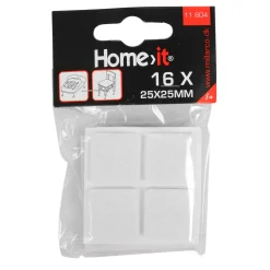 Home>it FILTPUDE HVID 25X25 MM 16 STK^ Møbel- & Inventarbeslag
