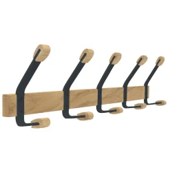 Home>it KNAGERÆKKE SORT 5 KN L50×D7X H12 CM^ Greb & Knager
