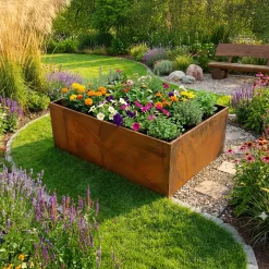 Hortus 210-900 UDEN BUND HØJBED RUST PATINA 40 X 120 X 80 CM^ Højbede & Plantekasser