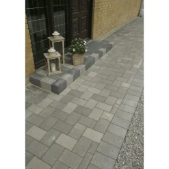 IBF BONDESTEN KANTBLOK 14 X 14 X 21 CM GRÅMIX^ Belægningssten
