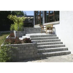IBF HOLMEGAARDSTEN KANTBLOK 14 X 14 X 21 CM GRÅMIX Clearance