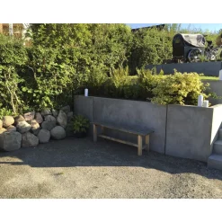 IBF PARKLINE T-ELEMENT STØTTEMUR 10 X 120 X 80 CM GRÅ^ Støttemure