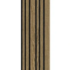 I-Wood AKUSTIKPANEL EG MØRKEBRUN OLIE 16 X 300 X 2400 MM^ Akustikpanel
