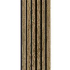 I-Wood AKUSTIKPANEL EG MØRKEBRUN OLIE 16 X 300 X 2400 MM^ Akustikpanel