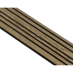 I-Wood AKUSTIKPANEL EG MØRKEBRUN OLIE 17 X 300 X 2400 MM^ Akustikpanel