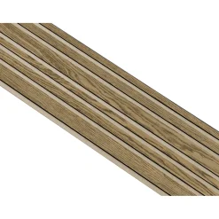 I-Wood AKUSTIKPANEL EG MØRKEBRUN OLIE 17 X 300 X 2400 MM New