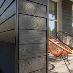 James Hardie TRÆSTRUKTUR HARDIEPLANK 8 X 180 X 3600 MM SORT^ Facadebeklædning