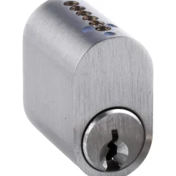 Jasa OVAL CYLINDER 6-STIFT SØLV 1 SÆT^ Låsecylindere