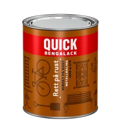 Jotun QUICK BENGALACK DIREKTE PÅ RUST METALMALING 0,75 L SORT New