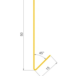 Jual SORT ALU-PROFIL 1BLS, 6", 7", 16" BLINDFALS 15 MM^ Alu Profiler