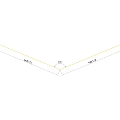 Jual SORT ALU-PROFIL 1ES, 16" INKL. BLINDFALS SKOTRENDE 1 M^ Alu Profiler