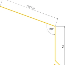 Jual SORT ALU-PROFIL 1980S, 55 X 80 MM TAGFOD 1,98 M^ Alu Profiler