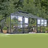 Juliana GRAND OASE DRIVHUS 3 MM HÆRDET GLAS HELE BANER ANTRACIT 25,6 M2 Sale