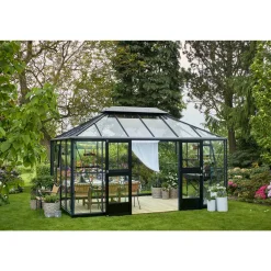 Juliana GRAND OASE ORANGERI 3 MM HÆRDET GLAS HELE BANER ANTRACIT 13 M²