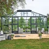 Juliana GRAND OASE ORANGERI 3 MM HÆRDET GLAS HELE BANER ANTRACIT 18,8 M2 Outlet