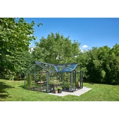 Juliana ORANGERI DRIVHUS 3 MM HÆRDET GLAS HELE BANER ANTRACIT 21,5 M2^ Orangerier