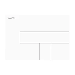 Laufen LIS AW100 BETJENINGSPLADE HVID Clearance