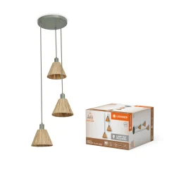 LEDVANCE DECOR RAFFIA GULVLAMPE BRUN/GRØN 22,8 CM New