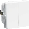 LK Fuga 1 MODUL, DOBBELT ALM. KRONE AFBRYDER HVID Hot