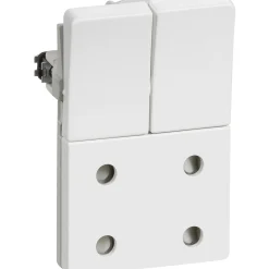 LK Fuga 1,5 MODUL DOBBELT STIKKONTAKT M/AFBRYDER HVID U/JORD Sale