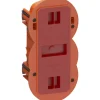 LK Fuga AIR SLIM 2 1/2 MODUL FORFRADÅSE MØRK ORANGE 2 2/1 M IP40 VINDTÆT^ Stikdåser & Stikkontaktrammer