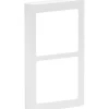 LK Fuga SOFT DESIGN 63 RAMME INKL. TEKNISK RAMME HVID 2 X 1 MODUL LODRET^ Stikdåser & Stikkontaktrammer