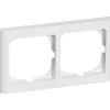 LK Fuga SOFTLINE 63 RAMME HVID 2 X 1 MODUL VANDRET^ Stikdåser & Stikkontaktrammer