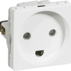 LK Fuga STIKKONTAKT HVID 1 MODUL M/JORD Online