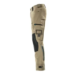 Mascot ADVANCED 17079 BUKS MED KNÆLOMMER 82C46 LYS KHAKI^ Arbejdsbukser