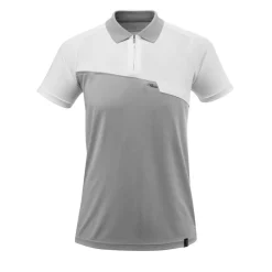 Mascot ADVANCED 17283 POLOSHIRT S GRÅMELERET/HVID Outlet