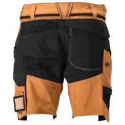 Mascot CUSTOMIZED 22149 SHORTS 24C46 NØDDEBRUN/SORT^ Arbejdsbukser