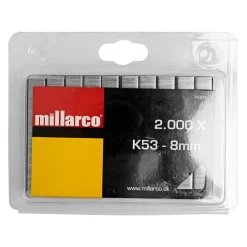 Millarco K53 HÆFTEKLAMME GALVANISERET 20 MM 2000 STK Discount