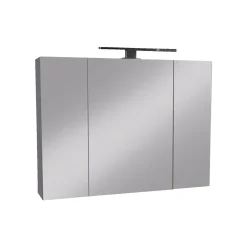 Milobad RENO SPEJLSKAB 2 LÅGER HVID 80 X 60 CM^ Badeværelsesmøbler